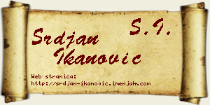 Srđan Ikanović vizit kartica